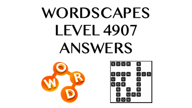 Wordscapes Level 4907 Answers