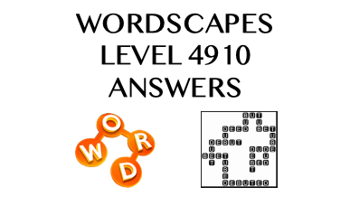 Wordscapes Level 4910 Answers