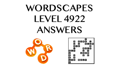 Wordscapes Level 4922 Answers