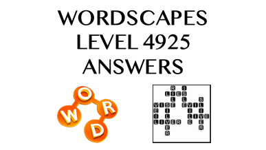 Wordscapes Level 4925 Answers