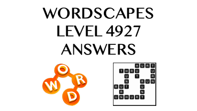 Wordscapes Level 4927 Answers