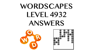 Wordscapes Level 4932 Answers
