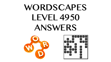 Wordscapes Level 4950 Answers