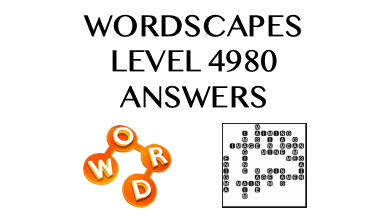 Wordscapes Level 4980 Answers