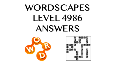 Wordscapes Level 4986 Answers