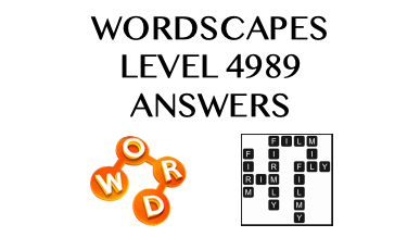 Wordscapes Level 4989 Answers