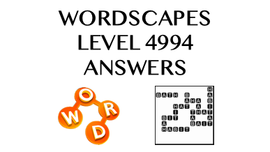 Wordscapes Level 4994 Answers