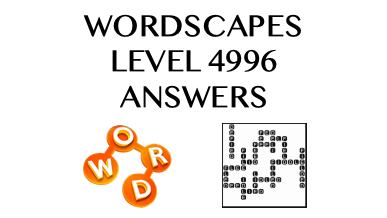 Wordscapes Level 4996 Answers