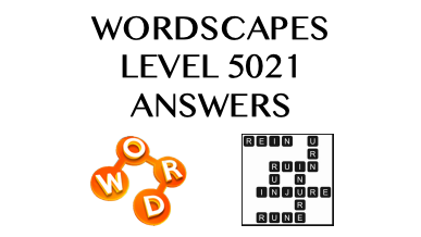 Wordscapes Level 5021 Answers