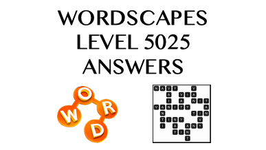 Wordscapes Level 5025 Answers