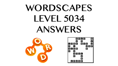 Wordscapes Level 5034 Answers