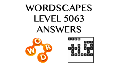 Wordscapes Level 5063 Answers