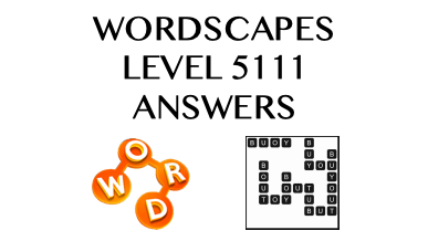 Wordscapes Level 5111 Answers