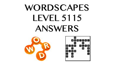 Wordscapes Level 5115 Answers