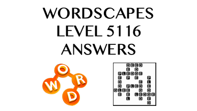 Wordscapes Level 5116 Answers