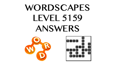 Wordscapes Level 5159 Answers