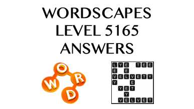 Wordscapes Level 5165 Answers