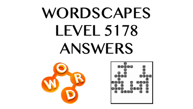 Wordscapes Level 5178 Answers