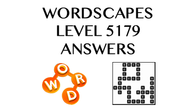 Wordscapes Level 5179 Answers