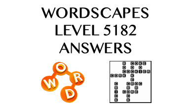 Wordscapes Level 5182 Answers