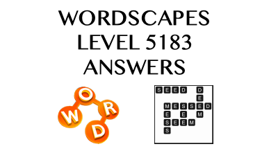 Wordscapes Level 5183 Answers