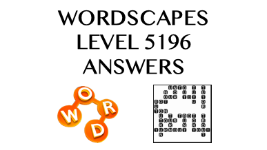 Wordscapes Level 5196 Answers