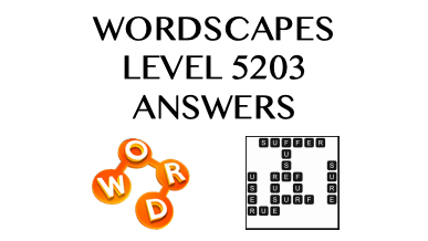 Wordscapes Level 5203 Answers