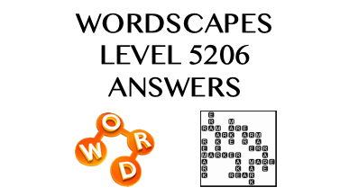 Wordscapes Level 5206 Answers