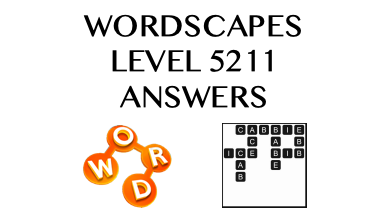 Wordscapes Level 5211 Answers