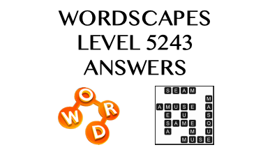 Wordscapes Level 5243 Answers