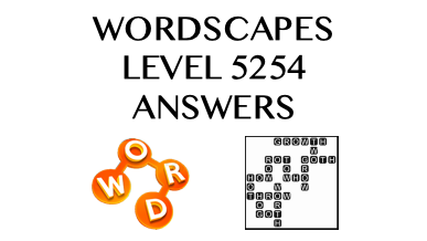 Wordscapes Level 5254 Answers