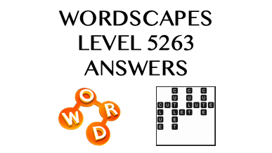 Wordscapes Level 5263 Answers