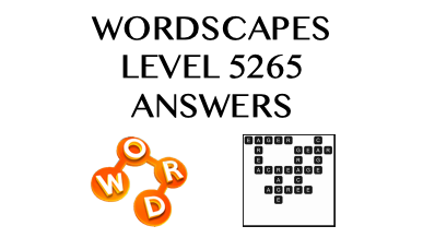 Wordscapes Level 5265 Answers