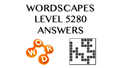 Wordscapes Level 5280 Answers