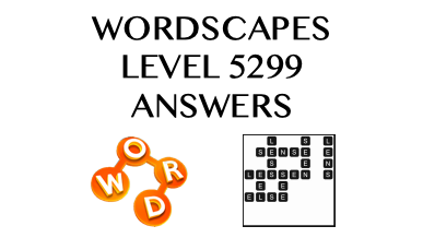 Wordscapes Level 5299 Answers