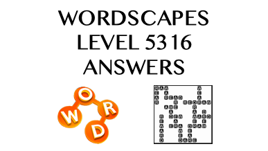 Wordscapes Level 5316 Answers