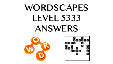 Wordscapes Level 5333 Answers