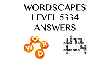 Wordscapes Level 5334 Answers