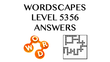 Wordscapes Level 5356 Answers