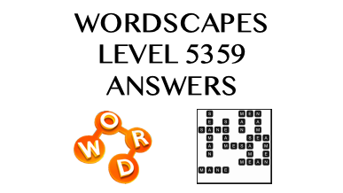 Wordscapes Level 5359 Answers