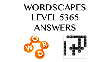 Wordscapes Level 5365 Answers