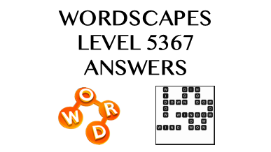 Wordscapes Level 5367 Answers