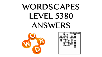 Wordscapes Level 5380 Answers
