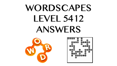 Wordscapes Level 5412 Answers