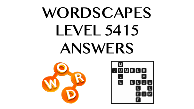 Wordscapes Level 5415 Answers