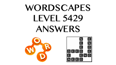Wordscapes Level 5429 Answers