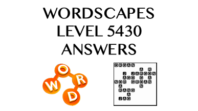 Wordscapes Level 5430 Answers