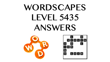 Wordscapes Level 5435 Answers