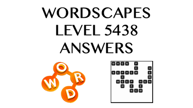 Wordscapes Level 5438 Answers