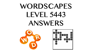 Wordscapes Level 5443 Answers